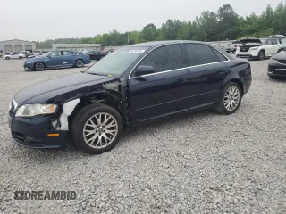 2008 Audi A4 2.0T with VIN WAUDF78E48A161849, listed as a Copart auction lot 54259165 with 87,452 mi miles and Clean Title. Bid and sale history available at carsss.com. Image 1.