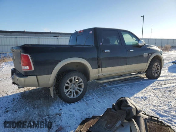 2013 Ram 1500 Laramie Longhorn with VIN 1C6RR7PT8DS606721, listed as a Copart auction lot 44398405 with 137,536 mi miles and Salvage title. Bid and sale history available at DreamBid. Image 3.