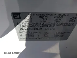 2014 GMC Terrain SLE z VIN 2GKALREK4E6202482, wystawiony jako IAAI lot #41882136 z przebiegiem 122 236 mil mil oraz . Historia ofert i sprzedaży dostępna na DreamBid. Obrazek 9.