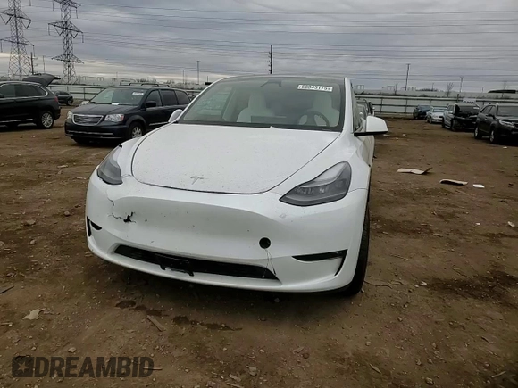 2023 Tesla Model Y Long Range with VIN 7SAYGDEEXPF839677, listed as a Copart auction lot 50845175 with 36,661 mi miles and Salvage Title. Bid and sale history available at DreamBid. Image 10.