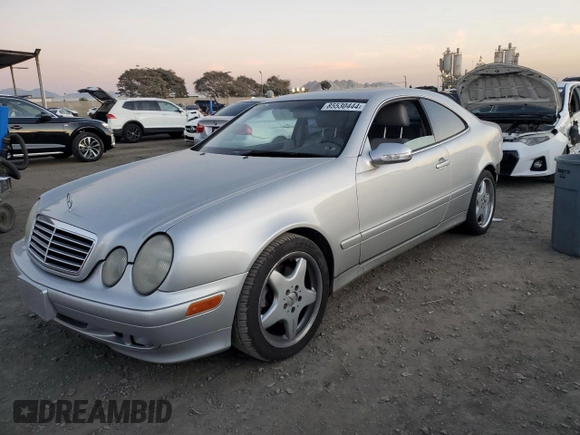 2000 Mercedes-Benz CLK 320/430 with VIN WDBLJ65G3YF140232, listed as a Copart auction lot 85530444 with Not Provided miles and Salvage Title. Bid and sale history available at DreamBid. Image 1.