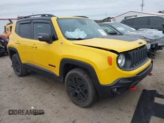 2018 Jeep Renegade Trailhawk z VIN ZACCJBCB6JPH00488, wystawiony jako IAAI lot #41506065 z przebiegiem 75 370 mil mil oraz . Historia ofert i sprzedaży dostępna na DreamBid. Obrazek 1.