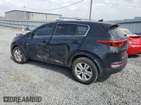 2018 Kia Sportage LX with VIN KNDPM3ACXJ7347096, listed as a Copart auction lot 49955655 with Not Provided miles and Salvage Title. Bid and sale history available at DreamBid. Image 2.