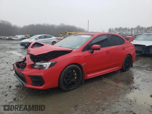 2020 Subaru WRX STI Limited with VIN JF1VA2Y66L9804302, listed as a Copart auction lot 44375725 with 34,734 mi miles and Salvage Title. Bid and sale history available at carsss.com. Image 1.