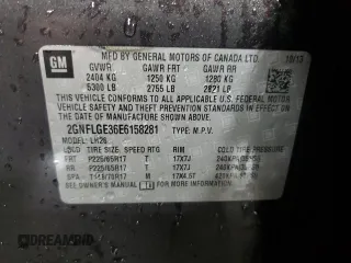 2014 Chevrolet Equinox LT with VIN 2GNFLGE36E6158281, listed as a Copart auction lot 88755135 with 151,955 mi miles and Salvage Title. Bid and sale history available at carsss.com. Image 15.