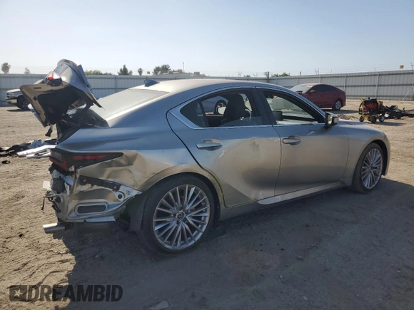 2022 Lexus IS 300 with VIN JTHDA1D28N5122114, listed as a Copart auction lot 59958455 with 32,236 mi miles and Salvage title. Bid and sale history available at DreamBid. Image 3.