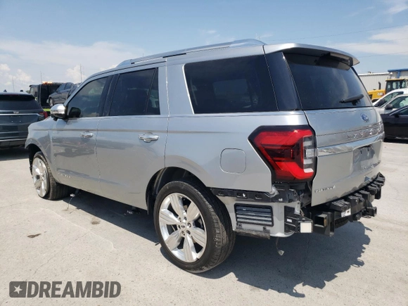 2023 Ford Expedition Platinum z VIN 1FMJU1L80PEA20712, wystawiony jako Copart lot #63437915 z przebiegiem Nie podano mil oraz Szkoda całkowita • Salvage title. Historia ofert i sprzedaży dostępna na DreamBid. Obrazek 2.