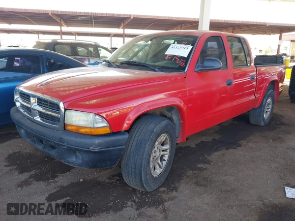 2004 Dodge Dakota Sport with VIN 1D7HL38N54S768570, listed as a IAAI auction lot 41323715 with 269,242 mi miles. Bid and sale history available at carsss.com. Image 2.