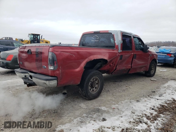 2002 Ford F-250 XL with VIN 1FTNW20S92EC71985, listed as a Copart auction lot 89347385 with 191,326 mi miles and Salvage Title. Bid and sale history available at DreamBid. Image 3.