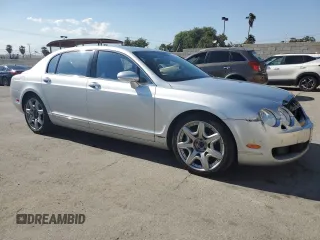 2006 Bentley Flying Spur with VIN SCBBR53W26C039713, listed as a Copart auction lot 54898965 with 75,431 mi miles and Salvage Title. Bid and sale history available at DreamBid. Image 4.