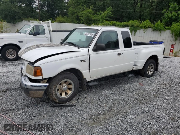 2002 Ford Ranger XL Fleet with VIN 1FTYR44U82TA21001, listed as a Copart auction lot 58392305 with 234,824 mi miles and Salvage title. Bid and sale history available at DreamBid. Image 1.