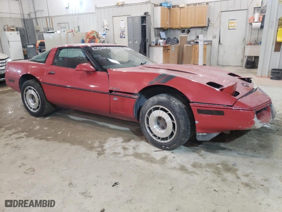 1984 Chevrolet Corvette with VIN 1G1AY0787E5105016, listed as a Copart auction lot 82382653 with 179,379 mi miles and Salvage Title. Bid and sale history available at carsss.com. Image 4.