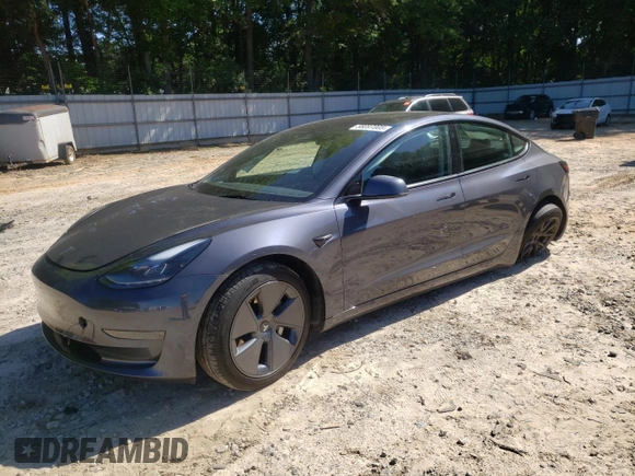 2023 Tesla Model 3 with VIN 5YJ3E1EA1PF664941, listed as a Copart auction lot 58097005 with 39,391 mi miles and Salvage title. Bid and sale history available at DreamBid. Image 1.