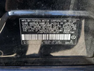 2012 Lexus IS 250 with VIN JTHBF5C21C5168141, listed as a Copart auction lot 41750355 with 228,932 mi miles and Salvage Title. Bid and sale history available at DreamBid. Image 13.