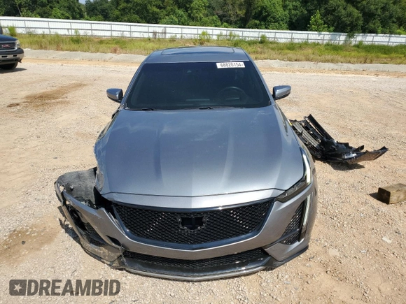 2020 Cadillac CT5 V-Series with VIN 1G6DR5RW4L0141141, listed as a Copart auction lot 68820154 with 21,479 mi miles and Salvage Title. Bid and sale history available at carsss.com. Image 5.