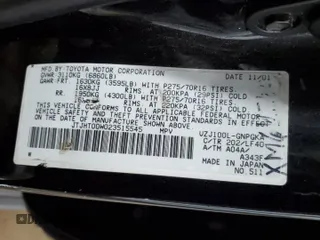 2002 Lexus LX 470 z VIN JTJHT00W023515545, wystawiony jako Copart lot #79218054 z przebiegiem 310 334 mil mil oraz Szkoda całkowita • Salvage title. Historia ofert i sprzedaży dostępna na DreamBid. Obrazek 15.