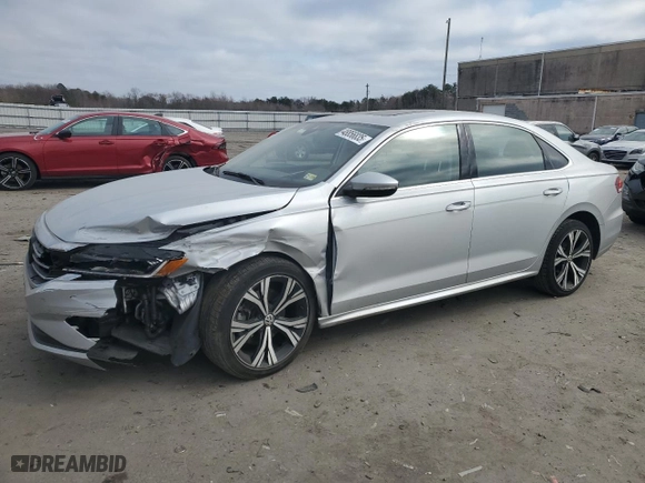 2021 Volkswagen Passat 2.0T SE with VIN 1VWSA7A31MC014109, listed as a Copart auction lot 48856835 with 138,222 mi miles and Salvage Title. Bid and sale history available at carsss.com. Image 1.