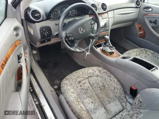 2007 Mercedes-Benz CLK-Class 3.5L with VIN WDBTJ56H17F212593, listed as a Copart auction lot 74792414 with 0 mi miles and Salvage Title. Bid and sale history available at carsss.com. Image 8.