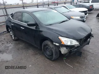 2015 Nissan Sentra SV with VIN 3N1AB7AP5FY381753, listed as a IAAI auction lot 41401090 with 154,924 mi miles. Bid and sale history available at carsss.com. Image 1.