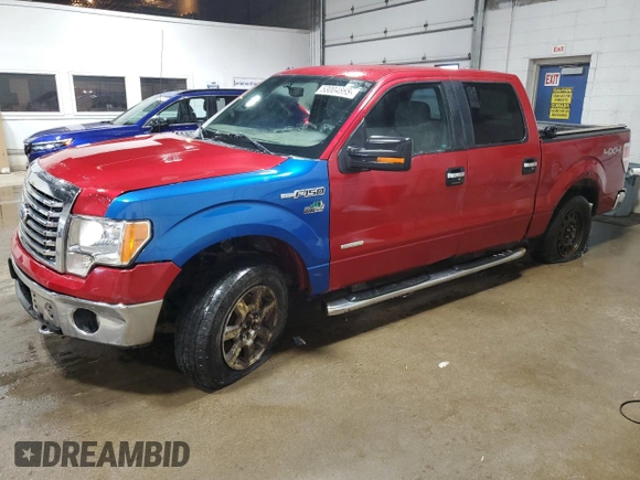 2012 Ford F-150 XL with VIN 1FTFW1ETXCFA43859, listed as a Copart auction lot 53004865 with 244,489 mi miles and Clean Title. Bid and sale history available at carsss.com. Image 1.