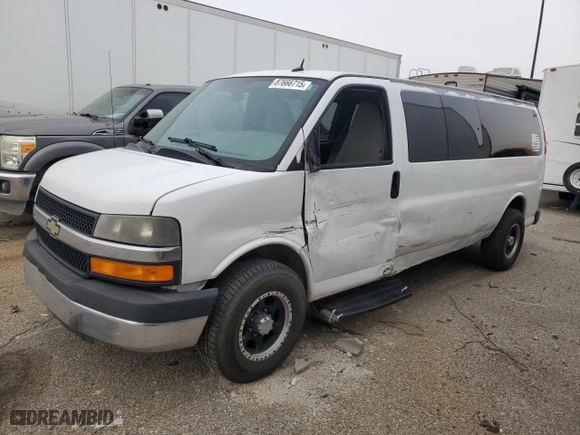2012 Chevrolet Express Passenger 1LT with VIN 1GAZG1FG4C1183231, listed as a Copart auction lot 87666715 with 145,123 mi miles and Clean Title. Bid and sale history available at carsss.com. Image 1.