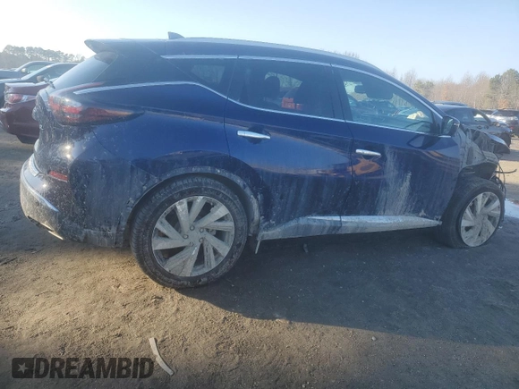 2023 Nissan Murano SL with VIN 5N1AZ2CJ2PC125970, listed as a Copart auction lot 88108305 with 49,885 mi miles and Salvage Title. Bid and sale history available at DreamBid. Image 3.