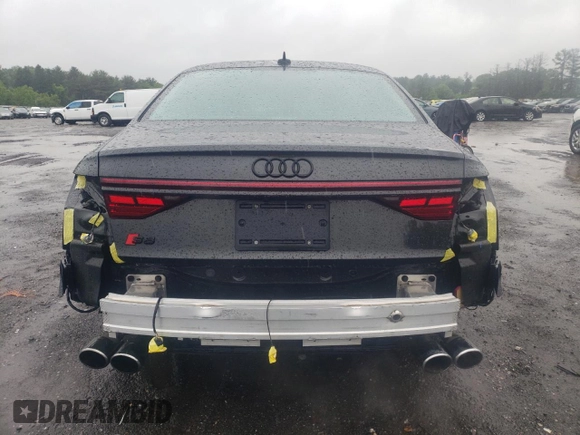 2022 Audi S8 с VIN WAULSAF89NN007255, выставлен на аукционе Copart как лот 57654725 с пробегом 14 904 миль миль и Списание • Salvage title. История ставок и продаж доступна на DreamBid. Изображение 6.