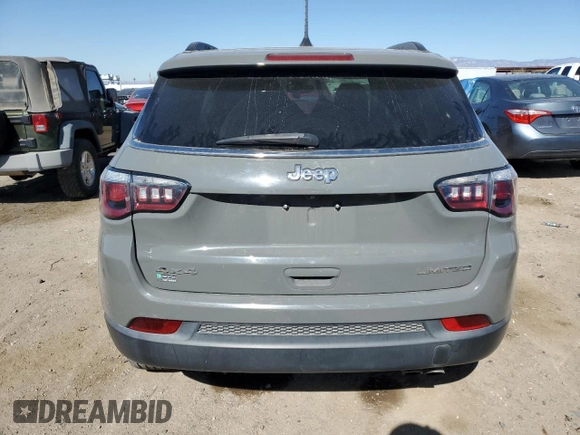 2020 Jeep Compass Limited with VIN 3C4NJDCB3LT167127, listed as a Copart auction lot 42777995 with 101,783 mi miles and Salvage Title. Bid and sale history available at carsss.com. Image 6.