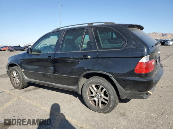 2005 BMW X5 3.0i with VIN 5UXFA13585LU49337, listed as a Copart auction lot 75214894 with 147,241 mi miles and Salvage Title. Bid and sale history available at carsss.com. Image 2.