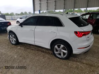 2021 Audi Q3 Premium with VIN WA1AUCF3XM1094216, listed as a Copart auction lot 58710615 with 86,743 mi miles and Salvage title. Bid and sale history available at DreamBid. Image 2.