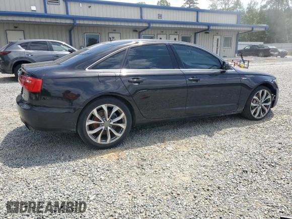 2013 Audi A6 Premium Plus with VIN WAUGGAFCXDN103742, listed as a Copart auction lot 54901795 with 122,795 mi miles and Clean title. Bid and sale history available at DreamBid. Image 3.
