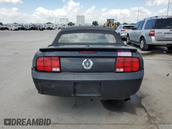 2008 Ford Mustang Deluxe with VIN 1ZVHT84N185180728, listed as a Copart auction lot 56924285 with 93,353 mi miles and Salvage title. Bid and sale history available at DreamBid. Image 6.