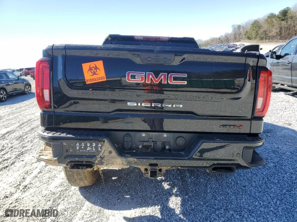 2020 GMC Sierra 1500 AT4 with VIN 1GTP9EEL9LZ359724, listed as a Copart auction lot 50170725 with 0 mi miles and Salvage Title. Bid and sale history available at carsss.com. Image 6.