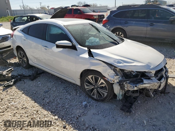 2017 Honda Civic EX-T with VIN 2HGFC1F35HH645714, listed as a Copart auction lot 48989565 with Not Provided miles and Salvage Title. Bid and sale history available at carsss.com. Image 4.
