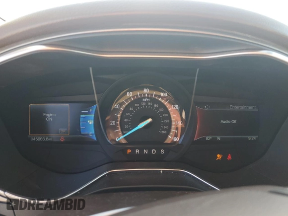 2017 Ford Fusion Titanium with VIN 3FA6P0K92HR212336, listed as a Copart auction lot 54758725 with 45,666 mi miles and Salvage title. Bid and sale history available at DreamBid. Image 9.