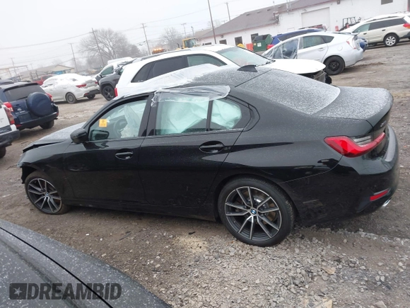 2020 BMW 3 Series 330i xDrive with VIN WBA5R7C08LFH44012, listed as a IAAI auction lot 41252675 with 57,486 mi miles. Bid and sale history available at carsss.com. Image 13.