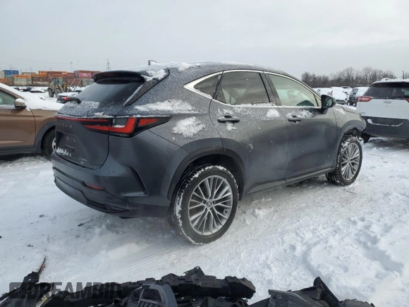2023 Lexus NX with VIN 2T2GKCEZ0PC010167, listed as a Copart auction lot 87414864 with 19,752 mi miles and Salvage Title. Bid and sale history available at carsss.com. Image 3.