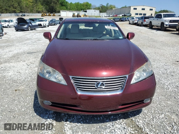 2007 Lexus ES 330 with VIN JTHBJ46G272152506, listed as a Copart auction lot 52325285 with 103,744 mi miles and Salvage Title. Bid and sale history available at DreamBid. Image 5.