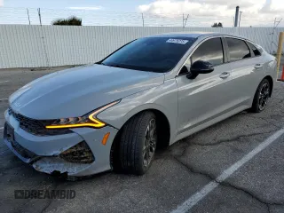 2022 Kia K5 GT-Line with VIN 5XXG64J22NG124457, listed as a Copart auction lot 44975275 with 36,097 mi miles and Salvage Title. Bid and sale history available at carsss.com. Image 1.
