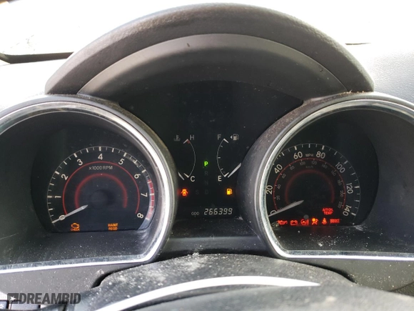 2009 Toyota Highlander with VIN JTEDS41AX92089583, listed as a Copart auction lot 44711835 with 266,399 mi miles and Salvage Title. Bid and sale history available at carsss.com. Image 9.