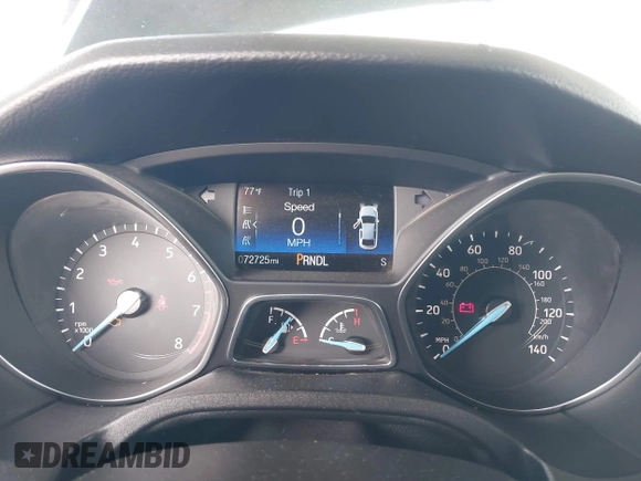 2015 Ford Focus SE with VIN 1FADP3F25FL330463, listed as a IAAI auction lot 41755867 with 72,725 mi miles. Bid and sale history available at carsss.com. Image 7.