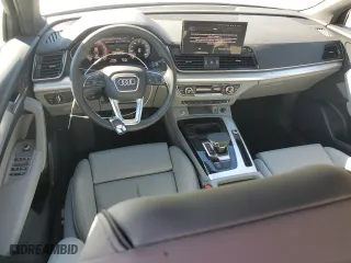 2025 Audi Q5 S line Premium with VIN WA1GAAFY0S2020331, listed as a Copart auction lot 45718875 with 7,314 mi miles and Clean Title. Bid and sale history available at carsss.com. Image 8.
