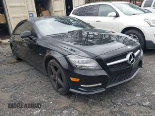 2012 Mercedes-Benz CLS-Class CLS 550 with VIN WDDLJ7DB3CA014347, listed as a IAAI auction lot 41736568 with 177,734 mi miles. Bid and sale history available at carsss.com. Image 1.