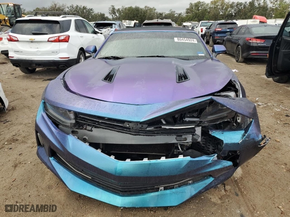 2018 Chevrolet Camaro 1LT with VIN 1G1FB3DX6J0127343, listed as a Copart auction lot 80454924 with 108,991 mi miles and Salvage Title. Bid and sale history available at carsss.com. Image 5.
