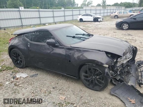 2017 Nissan 370Z with VIN JN1AZ4EH3HM951073, listed as a Copart auction lot 53324145 with 87,683 mi miles and Salvage Title. Bid and sale history available at DreamBid. Image 4.