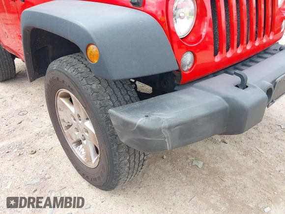 2015 Jeep Wrangler Sport with VIN 1C4GJWAGXFL686842, listed as a IAAI auction lot 42040058 with 154,091 mi miles. Bid and sale history available at carsss.com. Image 6.