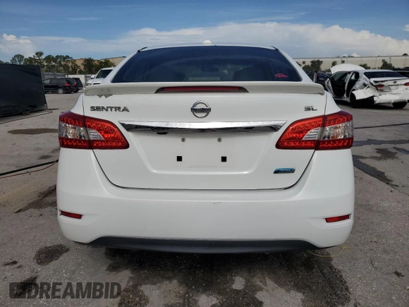 2014 Nissan Sentra SV with VIN 3N1AB7AP6EY255027, listed as a Copart auction lot 62513685 with 131,431 mi miles and Salvage title. Bid and sale history available at DreamBid. Image 6.