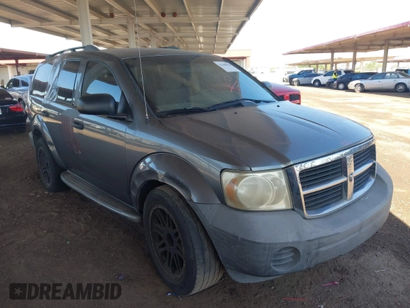 2008 Dodge Durango SXT with VIN 1D8HD38KX8F103709, listed as a IAAI auction lot 42588956 with 277,572 mi miles and . Bid and sale history available at DreamBid. Image 1.