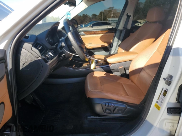 2017 BMW X3 sDrive28i with VIN 5UXWZ7C39H0V92670, listed as a Copart auction lot 86140754 with 107,846 mi miles and Salvage Title. Bid and sale history available at carsss.com. Image 7.