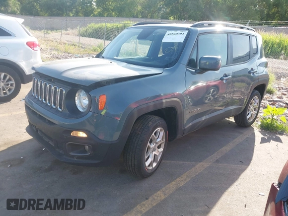 2018 Jeep Renegade Latitude with VIN ZACCJBBB2JPH64738, listed as a IAAI auction lot 42520304 with 87,212 mi miles and . Bid and sale history available at DreamBid. Image 17.
